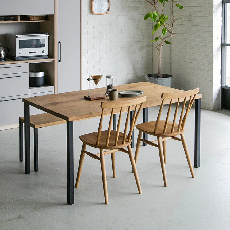 【ダイニングセット】シンク /脚4型150cm × シンクベンチ120cm × マルケッシュ肘無WF-1 - Image 2